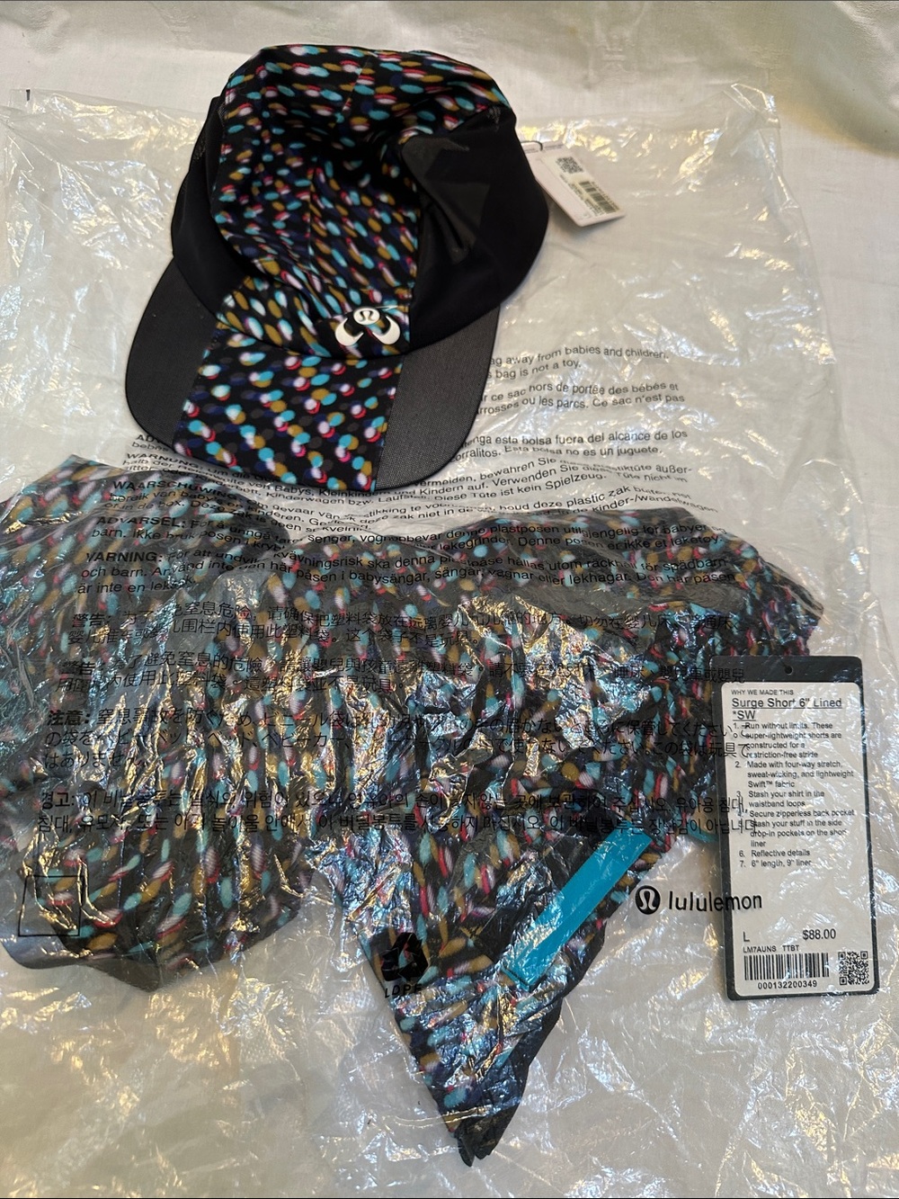 NWT Lululemon SeaWheeze 2021 Matching Run Kit - Surge Shorts & Hat Set